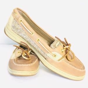 Sperry Top Sider Leather/Fabric Up Women’s Sneakers Comfort Shoes 7M